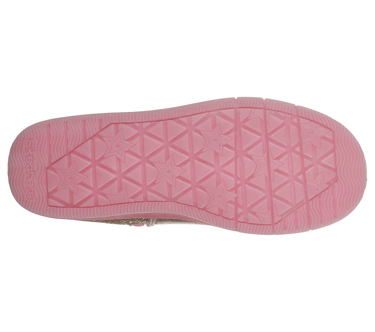 Skechers Μποτάκι Γιά Κορίτσι -Twinkle Toes: Glitzy Glam - Sparkle Hearts 20058-GDPK Gold