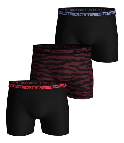 Bjorn Borg Ανδρικά Εσώρουχα 3 τεμάχια - BB 2Tiger Sammy Shorts 3p - Winetasting