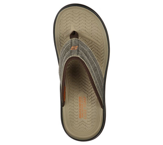 Skechers Σαγιονάρα Ανδρική - Relaxed Fit: Sargo - Point Vista 204383-LTBR