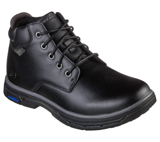Skechers Μποτάκι Ανδρικό - Relaxed Fit: Segment 2.0 - Brogden - 204394-BLK - Black