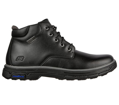 Skechers Μποτάκι Ανδρικό - Relaxed Fit: Segment 2.0 - Brogden - 204394-BLK - Black
