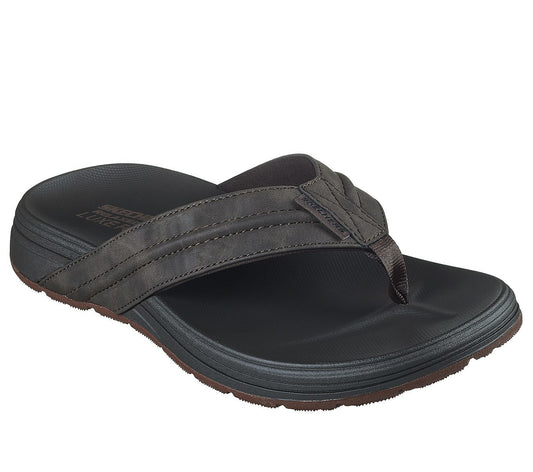 Skechers Σαγιονάρα Ανδρική - Relaxed Fit: Patino - Marlee 205111-CHOC BROWN
