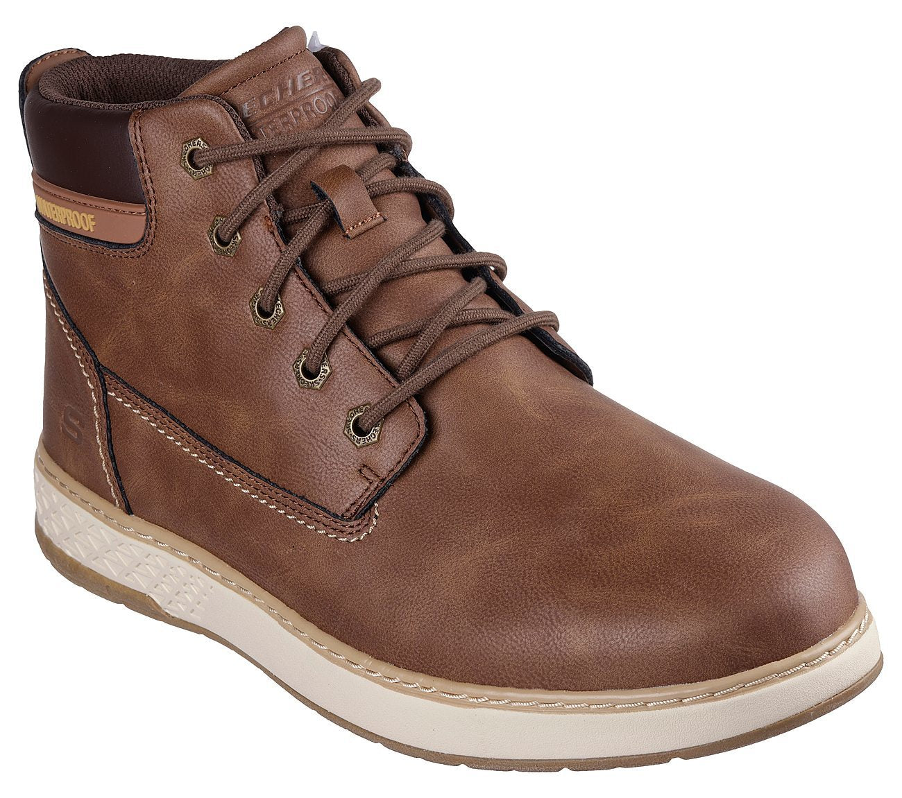 Skechers Μποτάκι Ανδρικό - Relaxed Fit: Garlan - Deno 205235-BRN