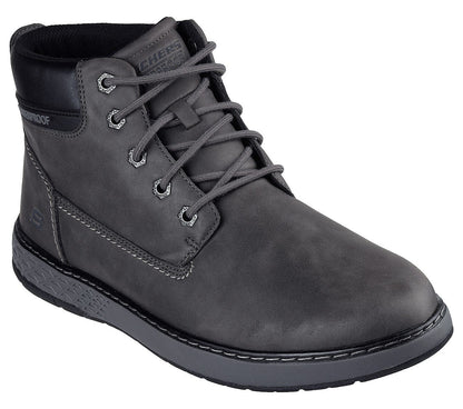 Skechers Μποτάκι Ανδρικό - Relaxed Fit: Garlan - Deno 205235-CHAR GRAY