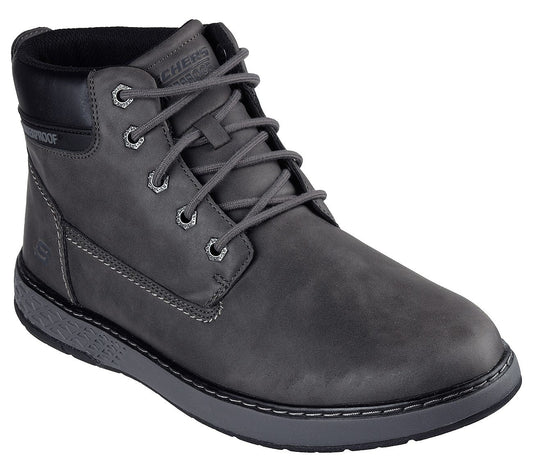 Skechers Μποτάκι Ανδρικό - Relaxed Fit: Garlan - Deno 205235-CHAR GRAY