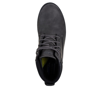 Skechers Μποτάκι Ανδρικό - Relaxed Fit: Garlan - Deno 205235-CHAR GRAY