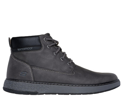 Skechers Μποτάκι Ανδρικό - Relaxed Fit: Garlan - Deno 205235-CHAR GRAY