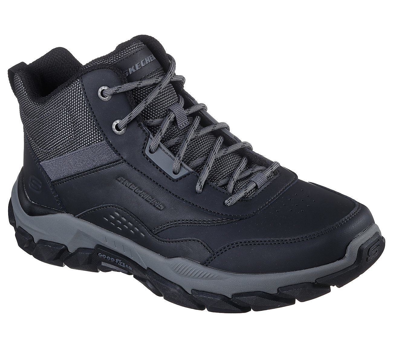 Skechers Μποτακι Ανδρικό - Relaxed Fit: Santoro - Hopkins 205587-BLK Black