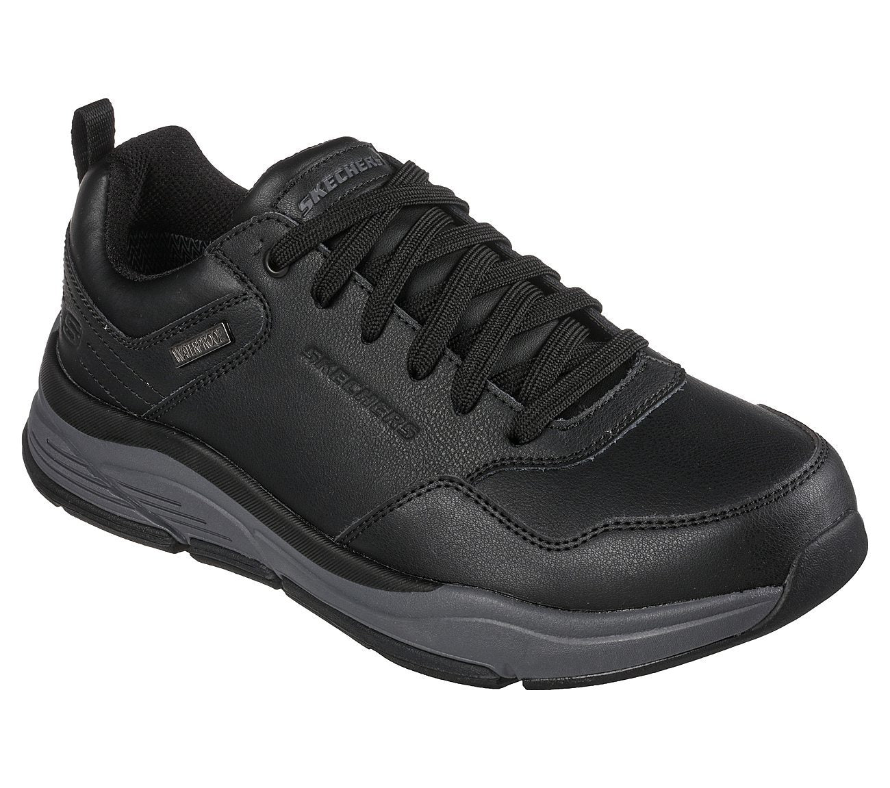 Skechers Παπούτσι Ανδρικό - Relaxed Fit: Benago - Hombre 210021-BKGY - BLACK