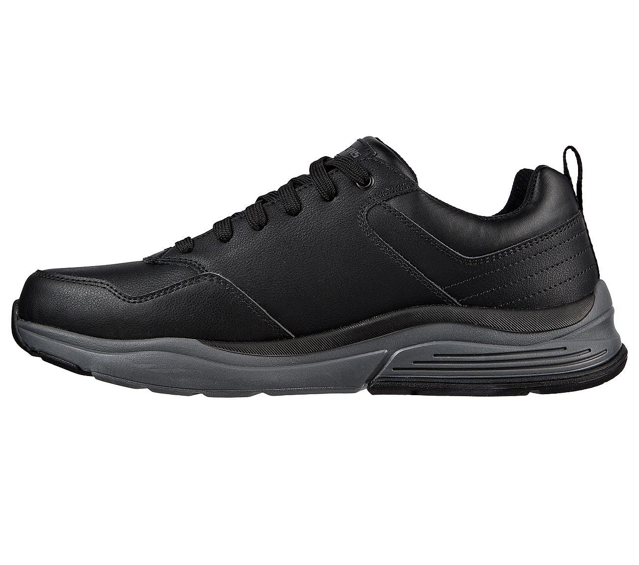 Skechers Παπούτσι Ανδρικό - Relaxed Fit: Benago - Hombre 210021-BKGY - BLACK