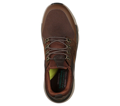 Skechers Παπούτσι Ανδρικό - Relaxed Fit: Delmont - Escola 210184-CDB Brown