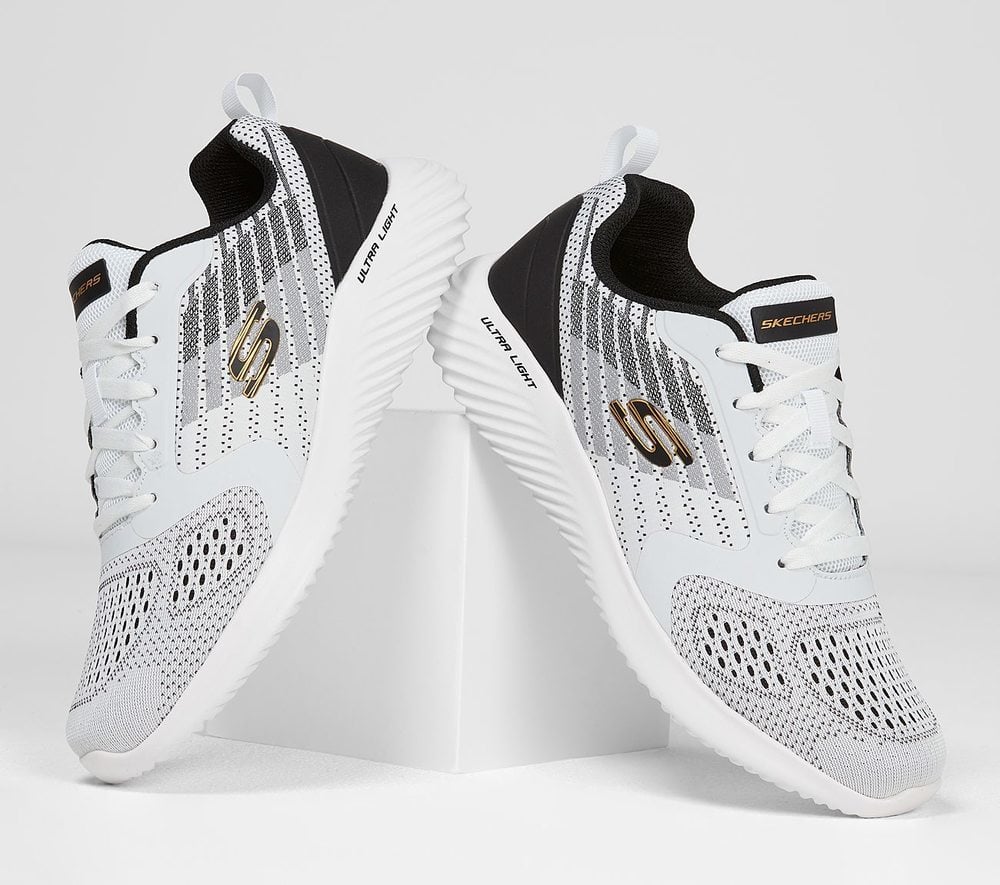 Skechers Παπούτσι Ανδρικό - Bounder - Verkona 232004_WBK White