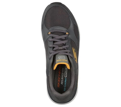 Skechers Παπούτσι Ανδρικό -Relaxed Fit: DLux Walker - Mainstream 232260-CCOR ANTHRACITE/Orange