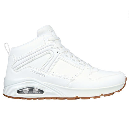 Skechers Παπούτσι Ανδρικό - Uno - Keep Close 232547-WHT - White