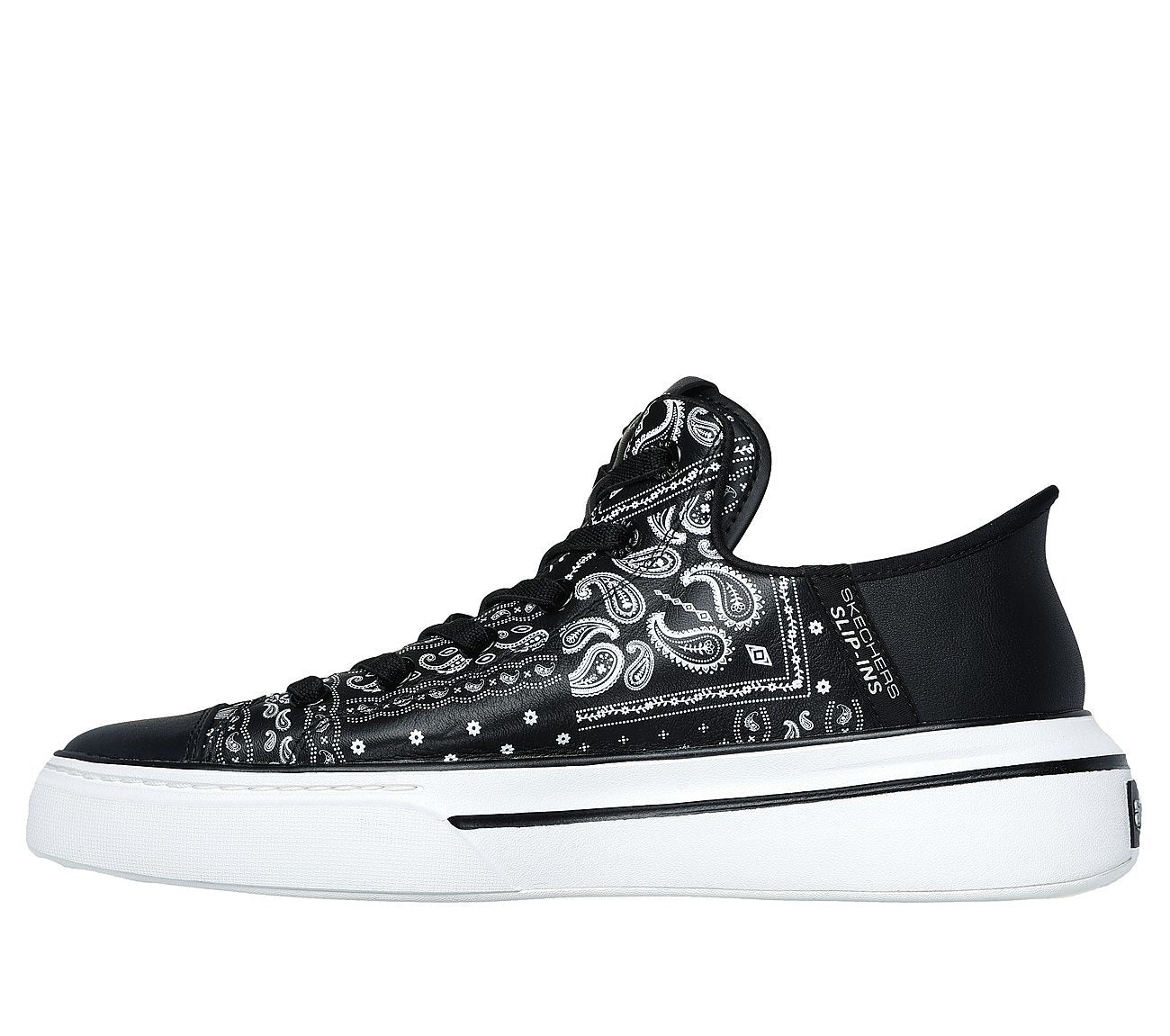 Skechers Παπούτσι Ανδρικό - Premium Leather Slip-Ins Snoop One - Double G 251017-BKW Black