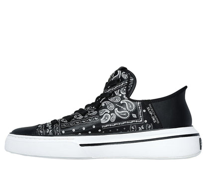 Skechers Παπούτσι Ανδρικό - Premium Leather Slip-Ins Snoop One - Double G 251017-BKW Black