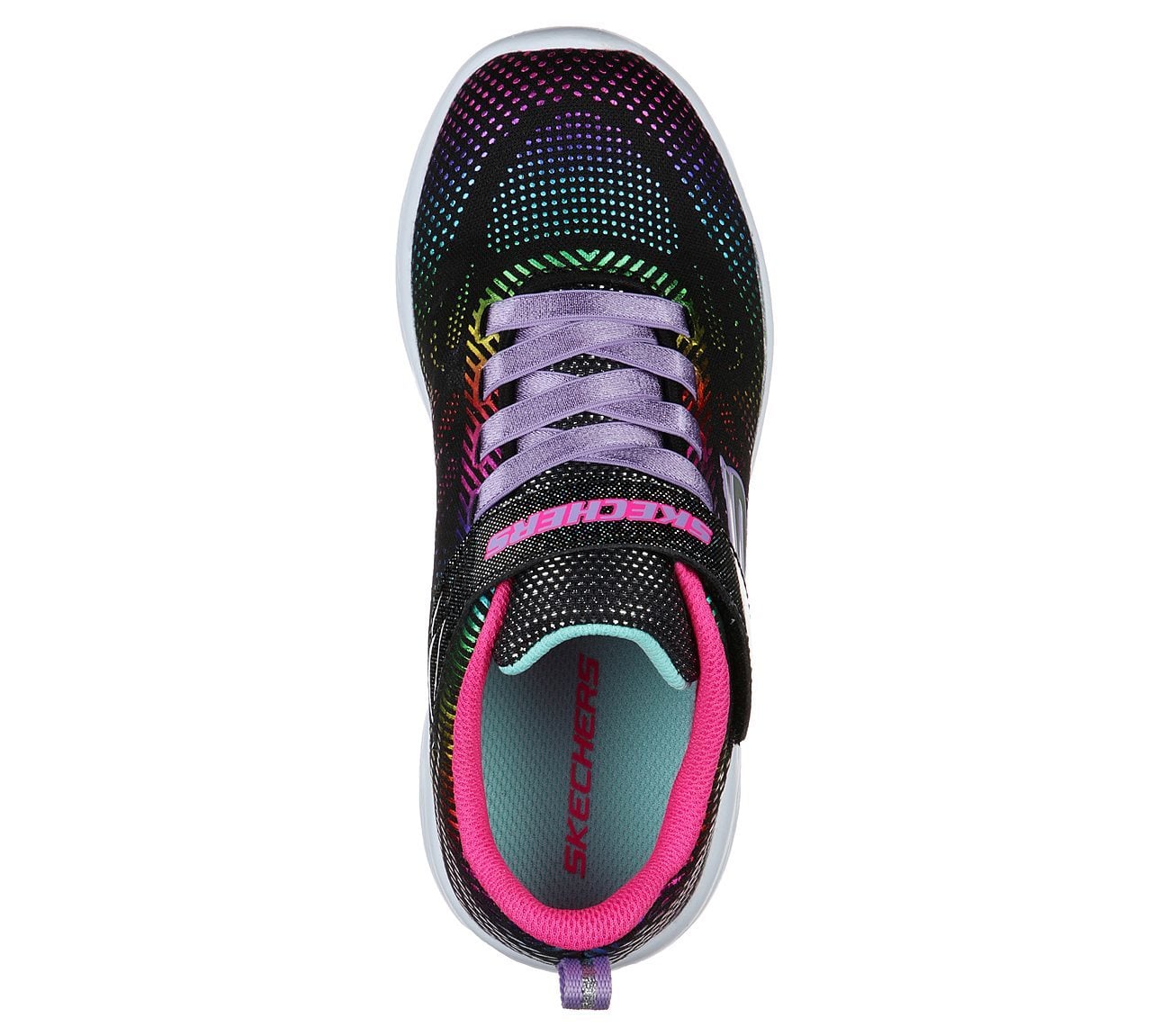 Skechers Παπούτσι Γιά Κορίτσι - Go Run 600 - Shimmer Speed 302031L-BKMT Black