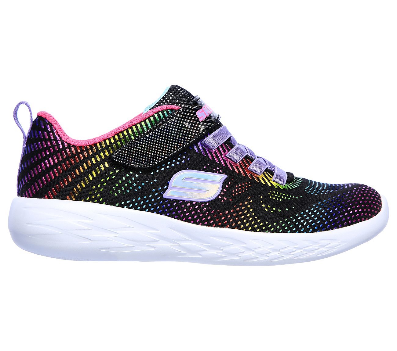 Skechers Παπούτσι Γιά Κορίτσι - Go Run 600 - Shimmer Speed 302031L-BKMT Black