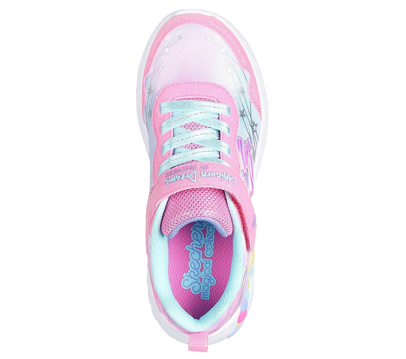 Skechers Παπούτσι για Κορίτσι - S Lights: Unicorn Dreams - Wishful Magic - 302299L-PKTQ Pink