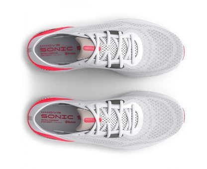 Under Armour Παπούτσι Γυναικείο - W HOVR Sonic 5 - 3024906-106 White Bolt Red Metallic Pewter