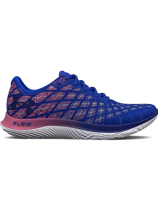 Under Armour Παπούτσι Ανδρικό - FLOW Velociti WIND 2 RNA - 3026579-400 - Versa Blue Pace Pink Bauha