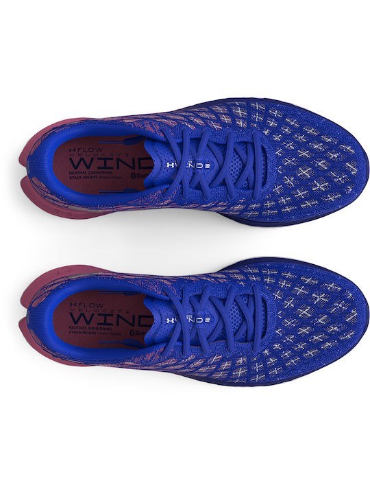 Under Armour Παπούτσι Ανδρικό - FLOW Velociti WIND 2 RNA - 3026579-400 - Versa Blue Pace Pink Bauha