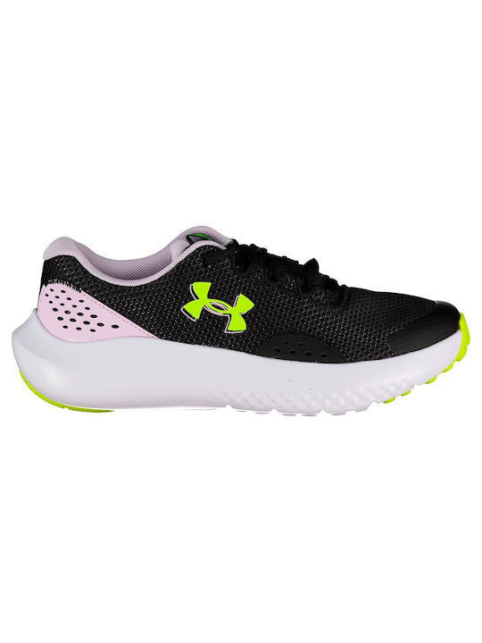 Under Armour Παιδικό Παπούτσι Για Κορίτσι - UA GGS Surge 4 - 3027108-001 - Black Yellow Lila