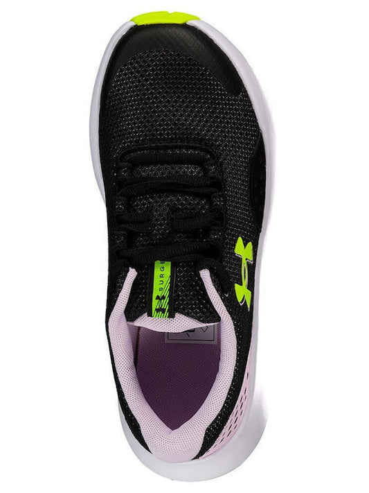 Under Armour Παιδικό Παπούτσι Για Κορίτσι - UA GGS Surge 4 - 3027108-001 - Black Yellow Lila