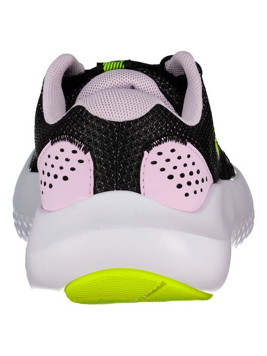 Under Armour Παιδικό Παπούτσι Για Κορίτσι - UA GGS Surge 4 - 3027108-001 - Black Yellow Lila