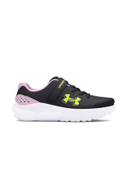 Under Armour Παιδικό Παπούτσι Για Κορίτσι - UA GPS Surge 4 AC - 3027109-001 - Black Purple Yellow