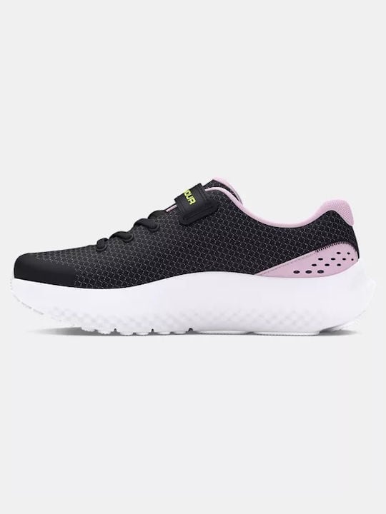 Under Armour Παιδικό Παπούτσι Για Κορίτσι - UA GPS Surge 4 AC - 3027109-001 - Black Purple Yellow