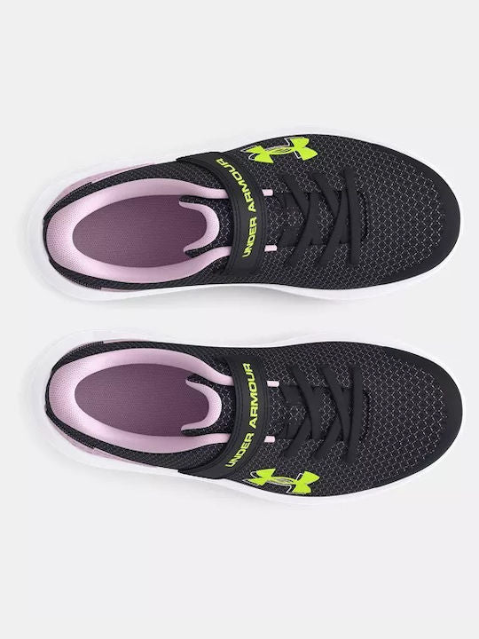 Under Armour Παιδικό Παπούτσι Για Κορίτσι - UA GPS Surge 4 AC - 3027109-001 - Black Purple Yellow