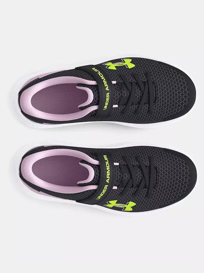 Under Armour Παιδικό Παπούτσι Για Κορίτσι - UA GPS Surge 4 AC - 3027109-001 - Black Purple Yellow