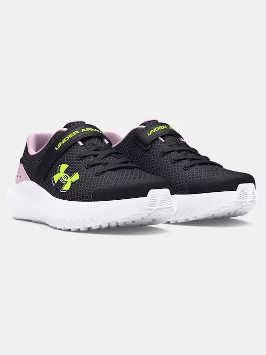 Under Armour Παιδικό Παπούτσι Για Κορίτσι - UA GPS Surge 4 AC - 3027109-001 - Black Purple Yellow
