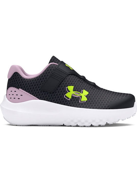 Under Armour Παιδικό Παπούτσι Για Κορίτσι - UA GINF Surge 4 AC - 3027110-001 - Black Purple Yellow