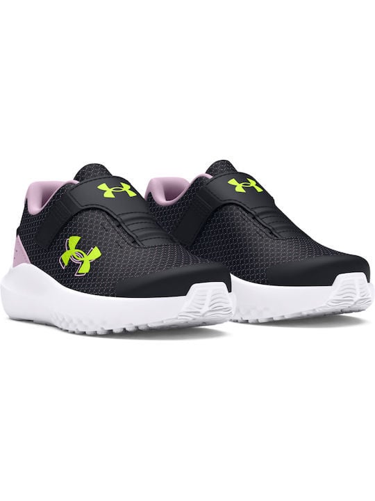 Under Armour Παιδικό Παπούτσι Για Κορίτσι - UA GINF Surge 4 AC - 3027110-001 - Black Purple Yellow