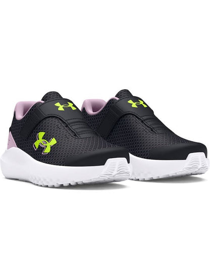 Under Armour Παιδικό Παπούτσι Για Κορίτσι - UA GINF Surge 4 AC - 3027110-001 - Black Purple Yellow