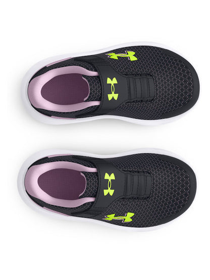 Under Armour Παιδικό Παπούτσι Για Κορίτσι - UA GINF Surge 4 AC - 3027110-001 - Black Purple Yellow
