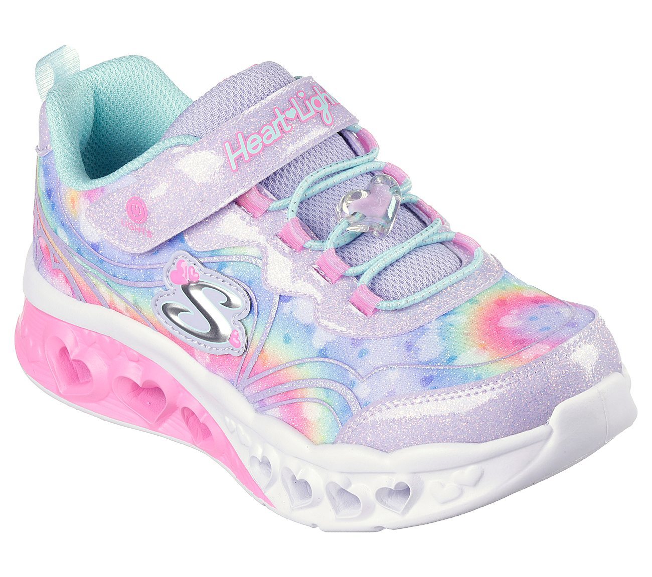 Skechers Παπούτσι για Κορίτσι - Flutter Heart Lights - Groovy Swirl - 303253L-LVAQ PURPLE
