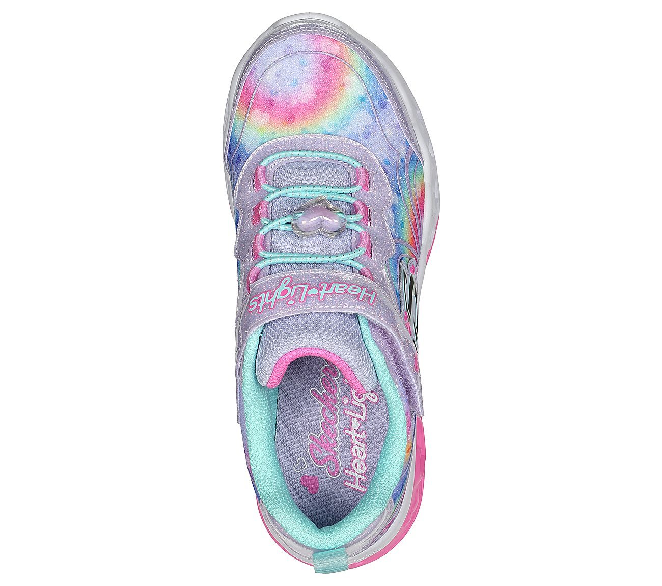 Skechers Παπούτσι για Κορίτσι - Flutter Heart Lights - Groovy Swirl - 303253L-LVAQ PURPLE