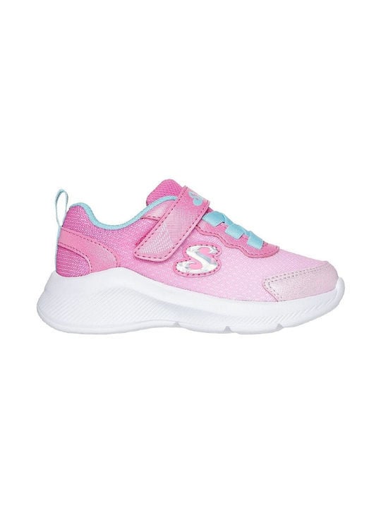 Skechers Παπούτσι Παιδικό Για Κορίτσι - Sole Swifters Gore & Strap Ombre Mesh - 303579N-PKLB - Pink