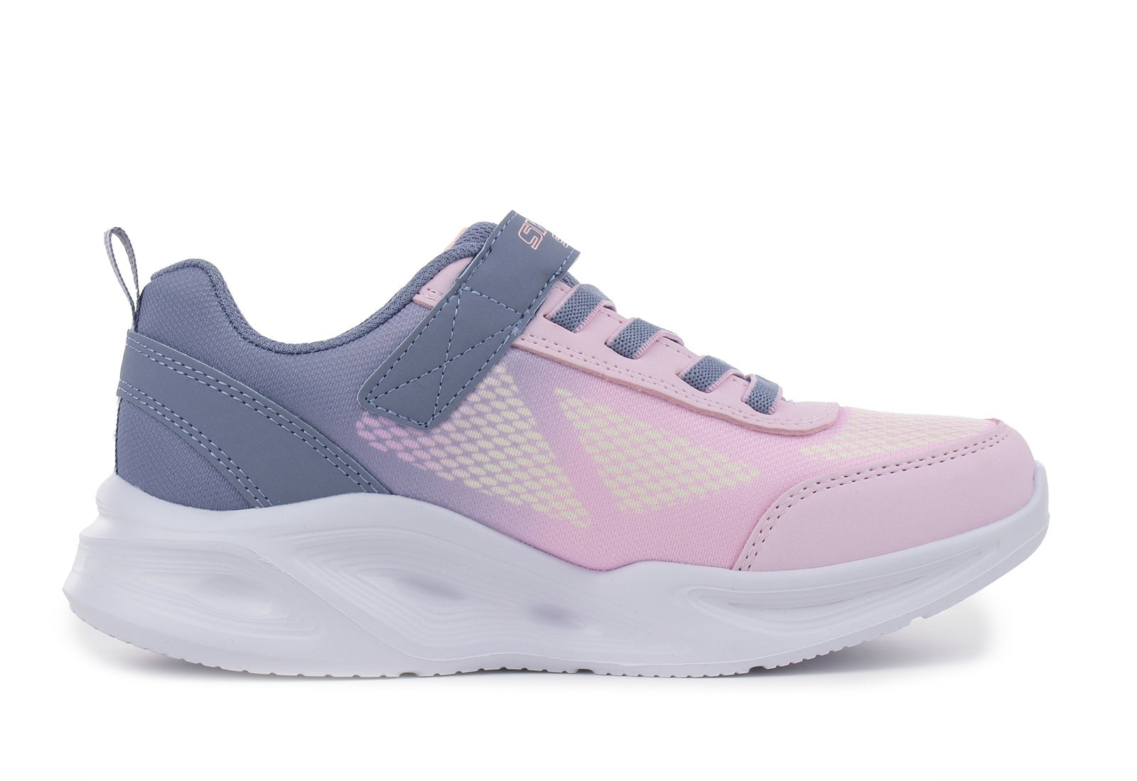 Skechers Παπούτσι Παιδικό Για Κορίτσι - Sola Glow Lighted Gore & Strap - 303714L-GYLP - Grey