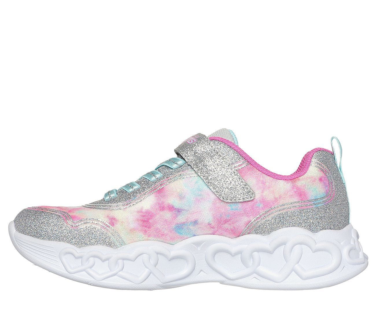 Skechers Παπούτσι για Κορίτσι - Infinite Heart Lights: Color Lovin 303753L-SMLT SILVER