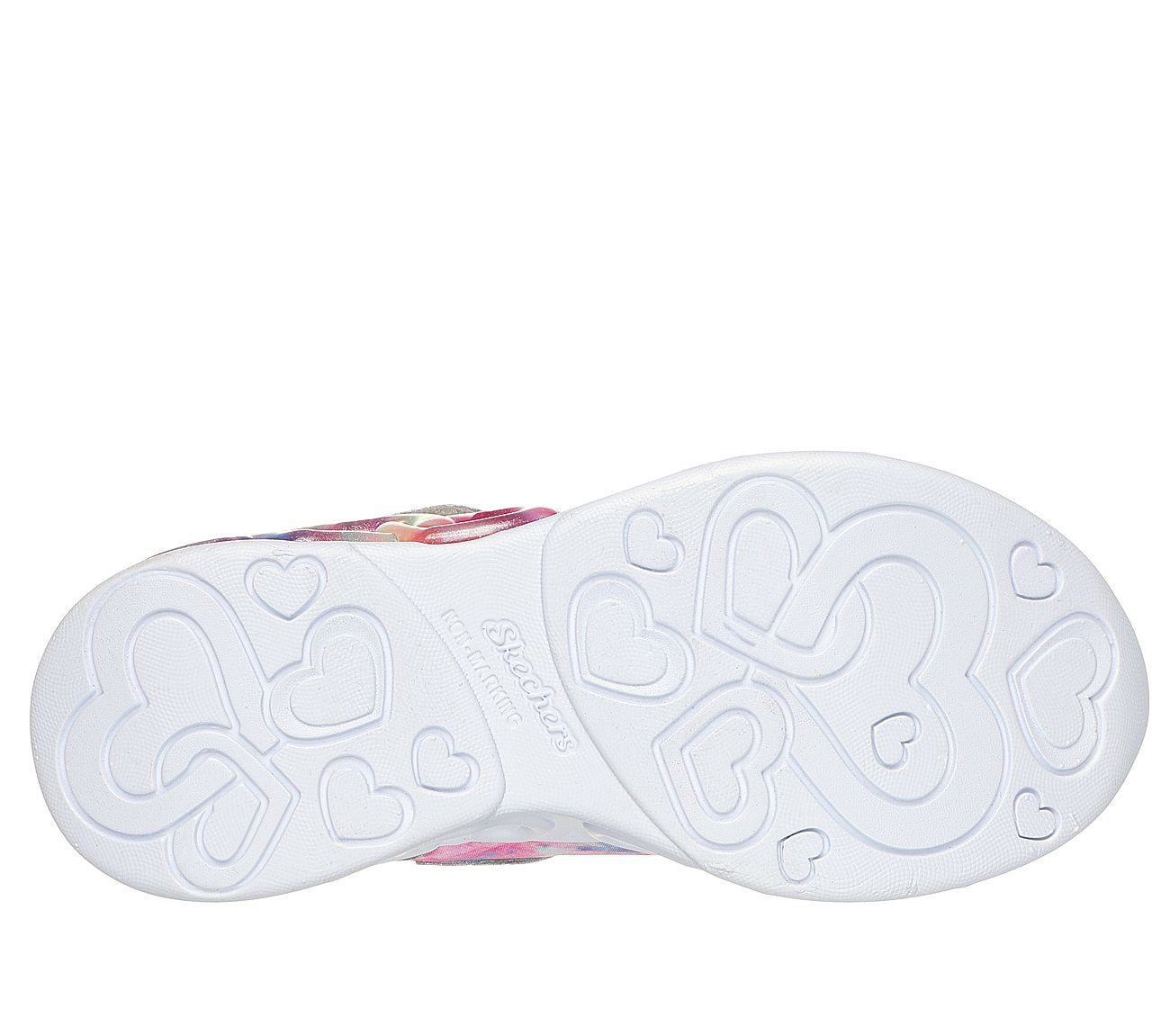 Skechers Παπούτσι για Κορίτσι - Infinite Heart Lights: Color Lovin 303753L-SMLT SILVER