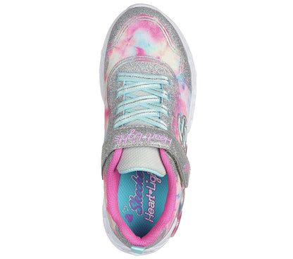Skechers Παπούτσι για Κορίτσι - Infinite Heart Lights: Color Lovin 303753L-SMLT SILVER