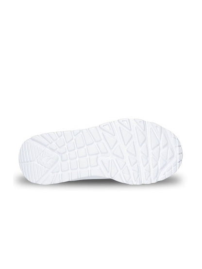 Skechers Παπούτσι Παιδικό Για Κορίτσι - Uno Lite Embossed Closure & Metallic - 310384L-WHT - White