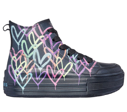 Skechers Παπούτσι Παιδικό Για Κορίτσι - Hyperlift - 314075L-BKMT - Black