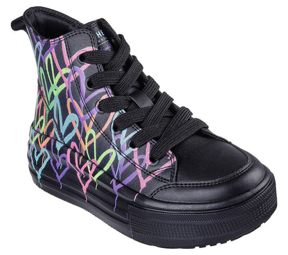 Skechers Παπούτσι Παιδικό Για Κορίτσι - Hyperlift - 314075L-BKMT - Black