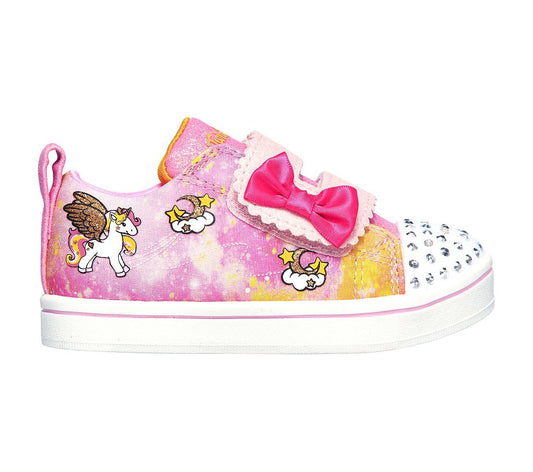 Skechers Παπούτσι BEBE-Twinkle Toes: Sparkle Rayz - Unicorn Moondust 314844N-HPMT ROSE FLUO/Multi