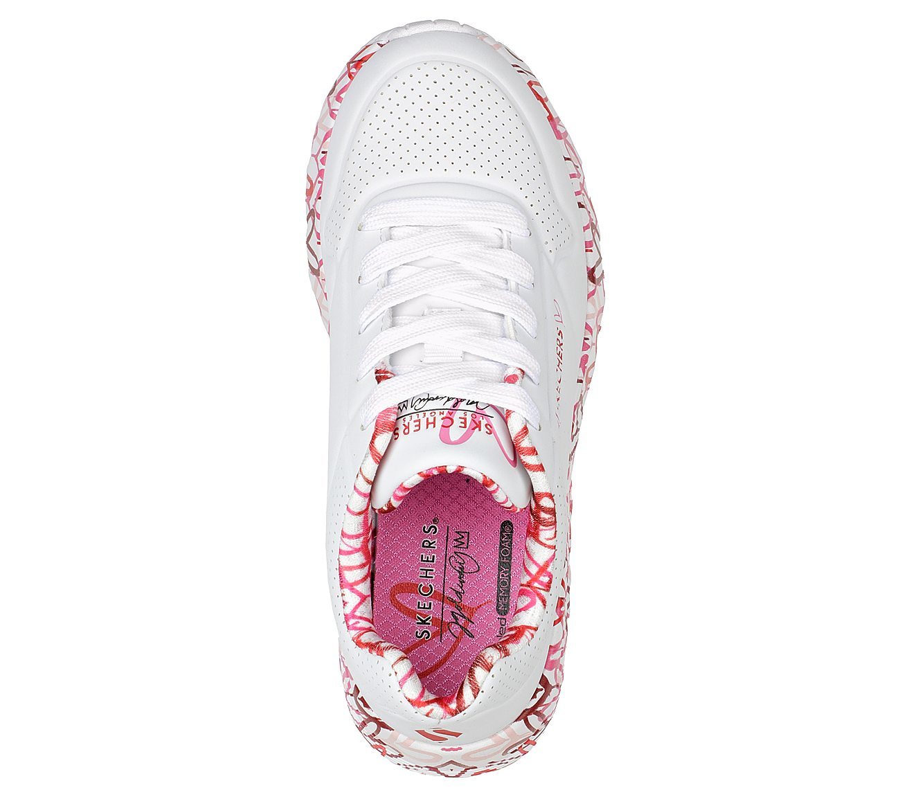 Skechers Παπούτσι Γιά Κορίτσι - x JGoldcrown: Uno Lite - Lovely 314976L-WRPK White